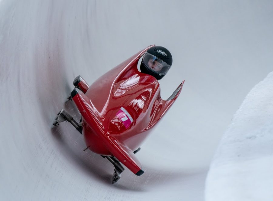 Maude Davis Crossland COL competes in the Bobsleigh Women’s Monobob at St. Moritz Olympia Bob Run. The Winter Youth Olympic Games, Lausanne, Switzerland, Sunday 19 January 2020. Photo: OIS/Thomas Lovelock. Handout image supplied by OIS/IOC