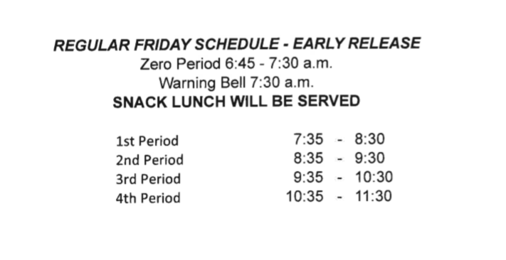 Short Friday Schedules, Let's Keep Them