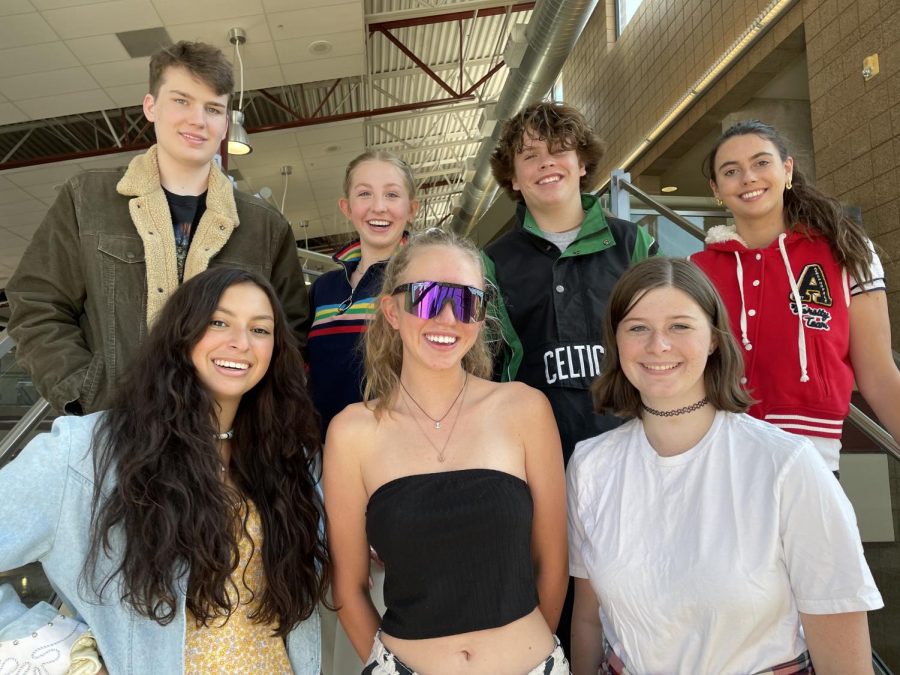 The Park City Prospector Editorial Board dressed up for decades spirit day.

Top row (left to right): Brent Johnson, Andee Lyons, Brewster Hutchinson, Emma Ratkovic

Bottom row: Max Kushner, Molly-Mae Sims, Kate Beal