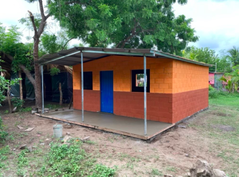 The house the students built in Nicaragua.