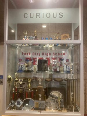 PCHS Debate trophy case